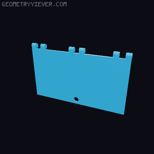Desktop Mini Toolbox - Top Cabinet: 4 Drawer Edition 3D model thumbnail