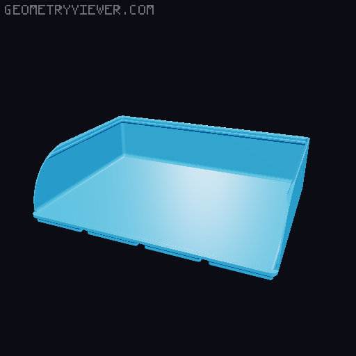 Gridfinity rouded bins collection all sizes 3D model thumbnail