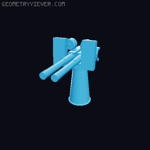 Royal Navy 20mm Oerlikon Guns  (WWII) 3D model thumbnail