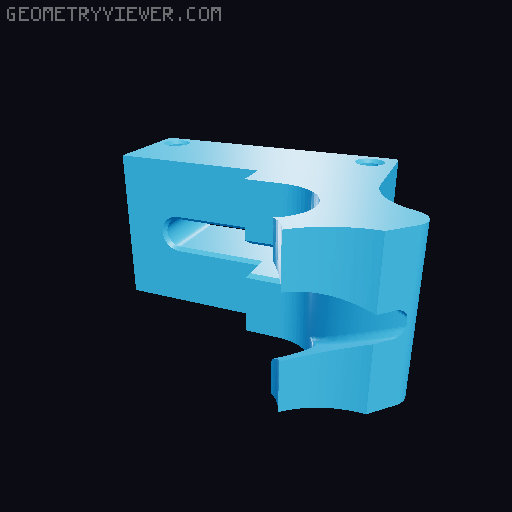 Self feeding open source filament pelletizer - 8 mm Router Bit 3D model thumbnail