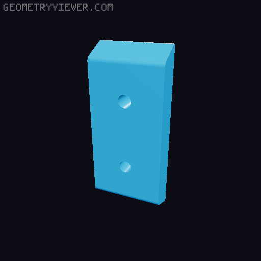 Small Sanding Block M4x25mm 3D model thumbnail