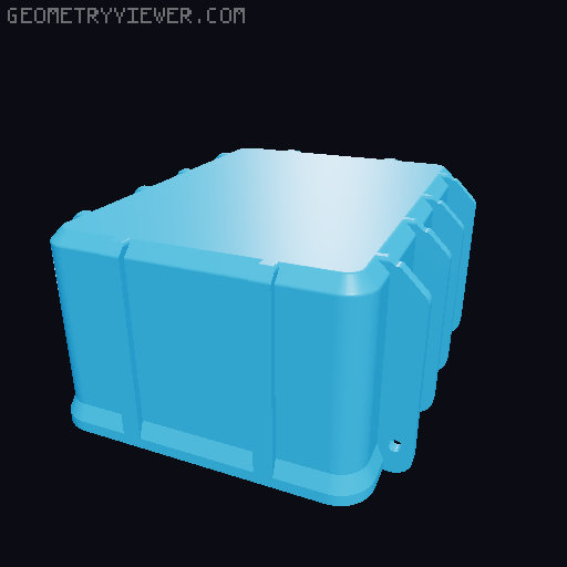 Rugged Deckbox 3D model thumbnail