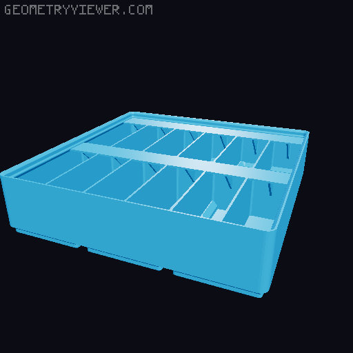 Gridfinity Ultra Light Bins - Divider Label Edition 3D model thumbnail