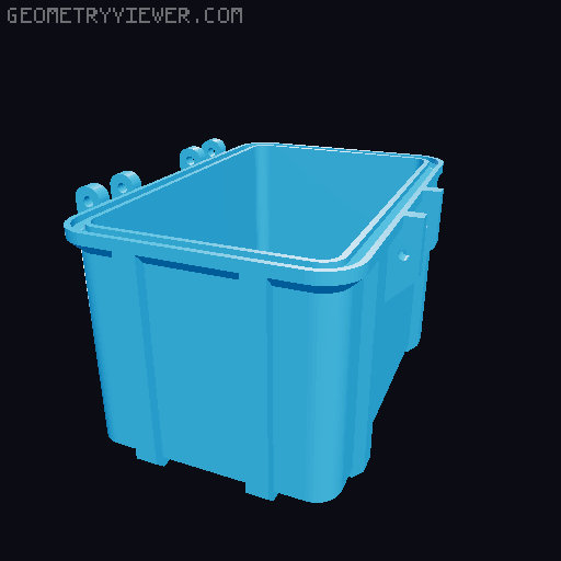 18650 Battery Rugged Case 3D model thumbnail