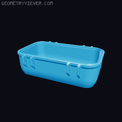 308 Ammo box 3D model thumbnail