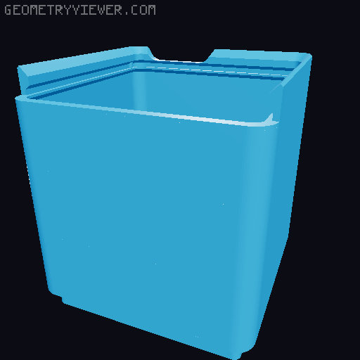 Gridfinity 1 x 1 x 6 and 1 x 2 x 6  with cover 3D model thumbnail