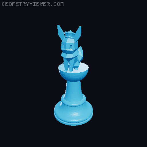 Pokemon Chess Set 3D model thumbnail