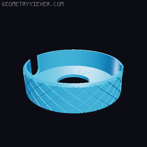 Stackable Cable/Cord Winder Organizer 3D model thumbnail