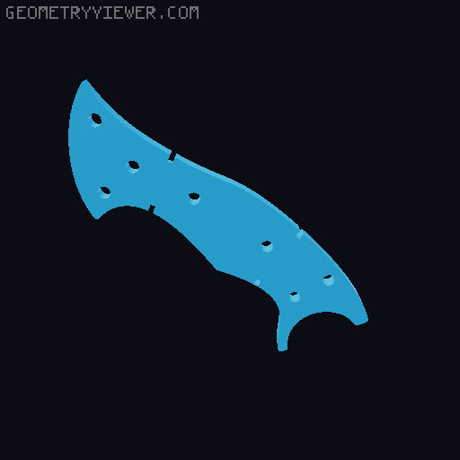 CS:GO Talon Knife 3D model thumbnail