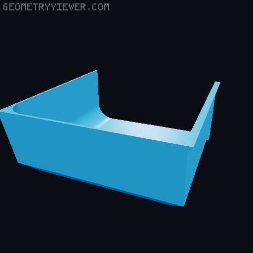 Modular Drawer Organizer Remix 3D model thumbnail