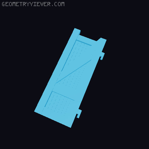 Jurassic park gate 3D model thumbnail