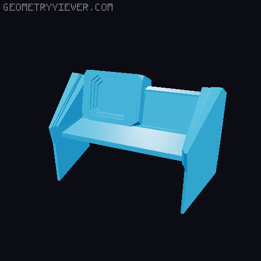 Bird of Prey Bridge Control Consoles- Star Trek 3 3D model thumbnail