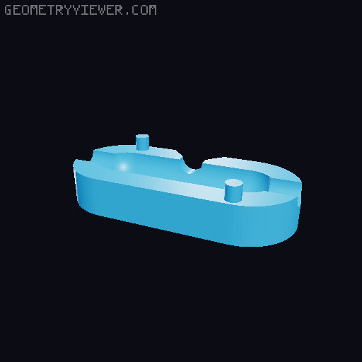 A form for injecting hot glue to hermetically seal the wire connection 3D model thumbnail