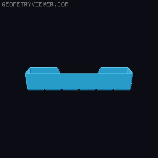 Gridfinity wall cutout collection 3D model thumbnail