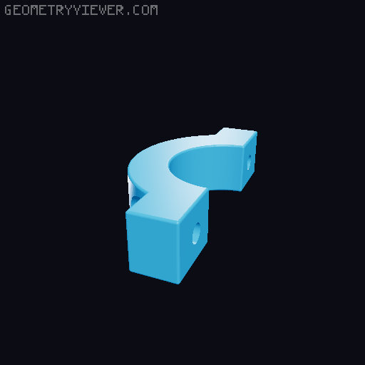 Bike Phone holder/stand 3D model thumbnail