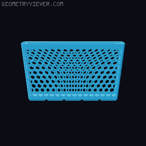Gridfinity Hex Bins all sizes 3D model thumbnail