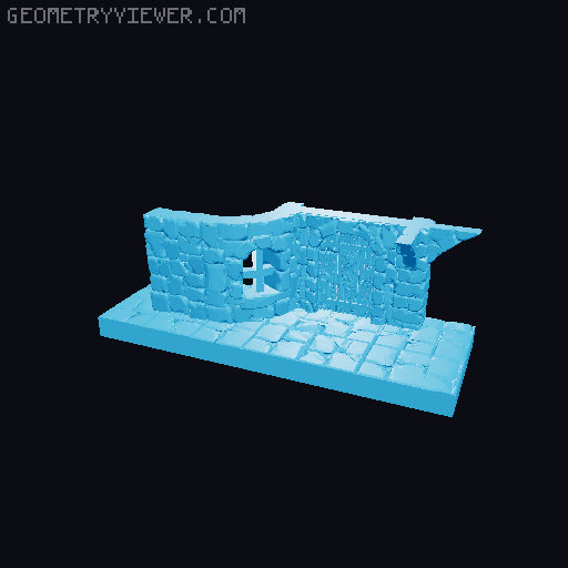 Book nook 3D model thumbnail