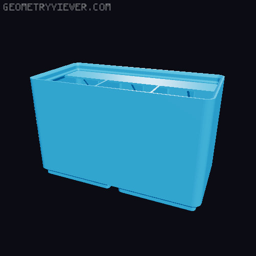 Gridfinity Ultra Light Bins - Divider Label Edition 3D model thumbnail