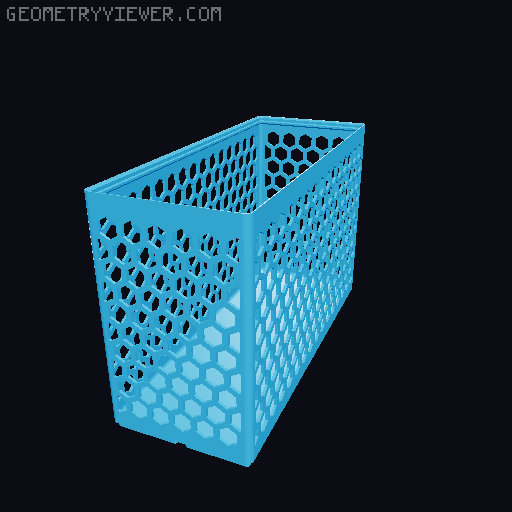 Gridfinity Hex Bins all sizes 3D model thumbnail