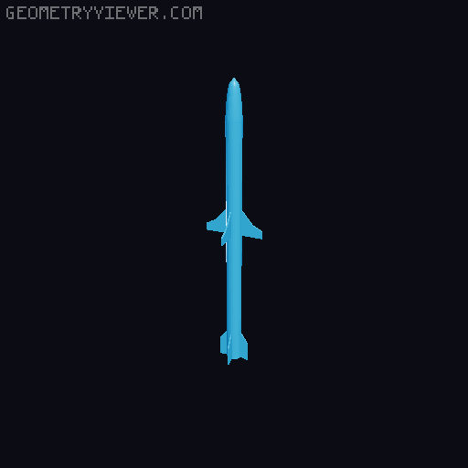 American Magic missile pack 3D model thumbnail