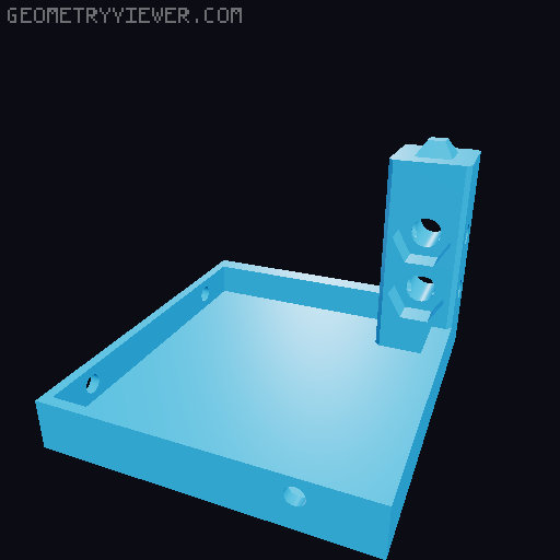 Modular 10 Inch Server Rack - Reworked 3D model thumbnail