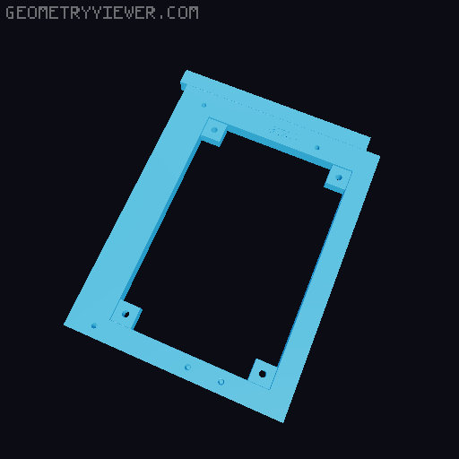 Modular case: Motherboard (Parts #1-9) 3D model thumbnail
