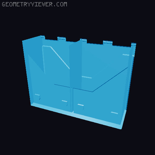 Ultimate Card Box v4 3D model thumbnail