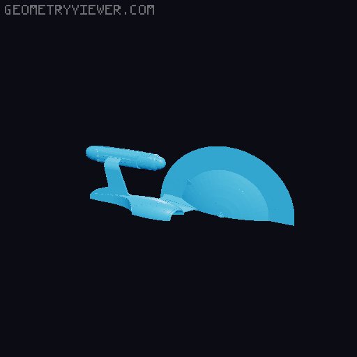 Enterprise Magnetic Wall Display (Star Trek) - Now 38% More Enterprise-y! 3D model thumbnail