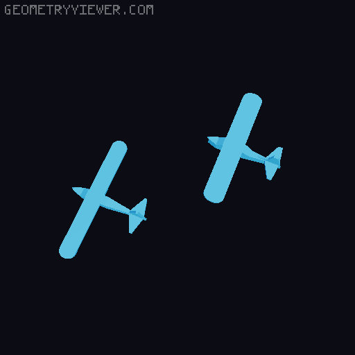 Low-poly Auster AOP 3D model thumbnail