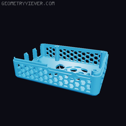 Raspberry Pi 5 Case Snap - based On Malolo's screw-less design - Customizable 3D model thumbnail