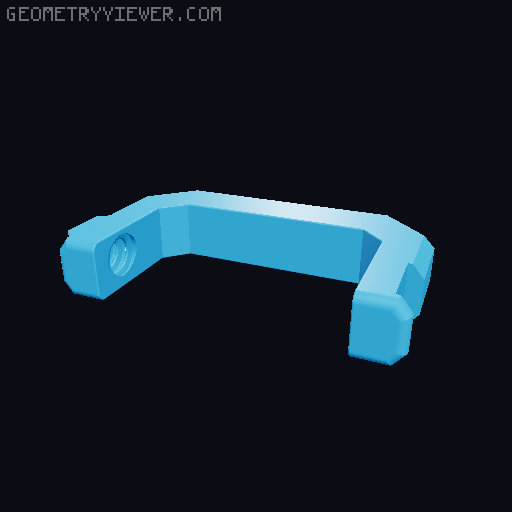 Variable mobile phone holder with clamp 3D model thumbnail