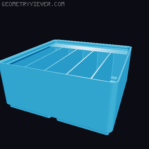 Gridfinity Ultra Light Bins - Divider Label Edition 3D model thumbnail