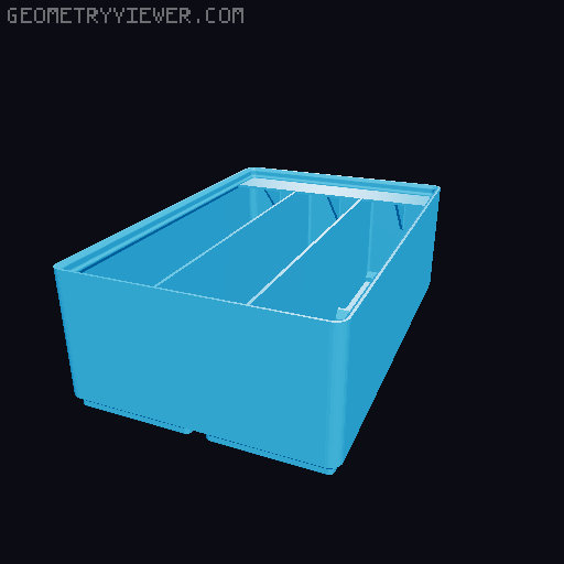 Gridfinity Ultra Light Bins - Divider Label Edition 3D model thumbnail