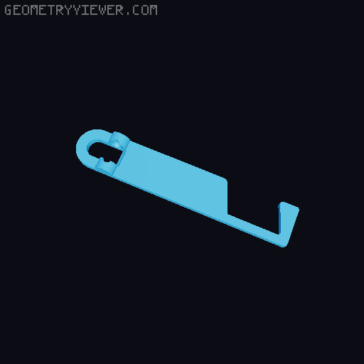 20 mm keychain remix 3D model thumbnail