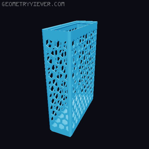 Gridfinity Hex Bins all sizes 3D model thumbnail