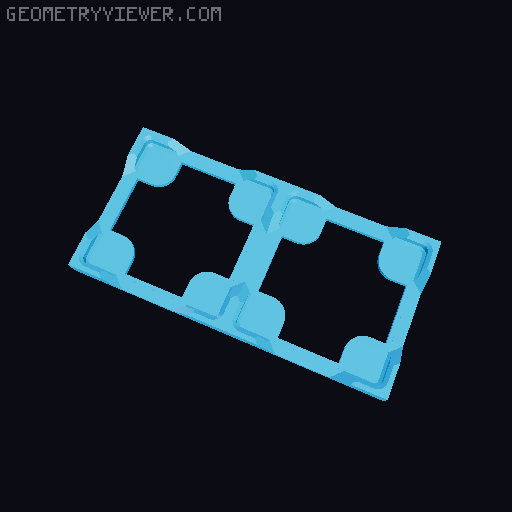 Thin Gridfinity Magnet Base - up to 12x12 3D model thumbnail