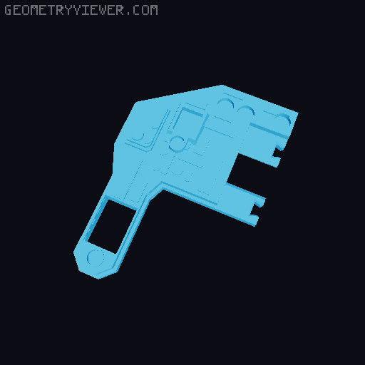 X-303 MMU Parts 3D model thumbnail