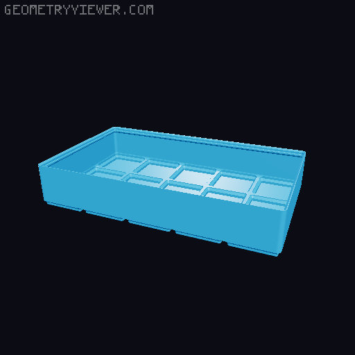 Gridfinity cups height 5 (39mm) collection 3D model thumbnail