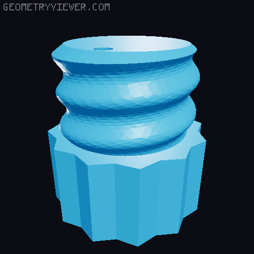 HEX 13 Adapter for Elegant Screwiverse Insert 3D model thumbnail