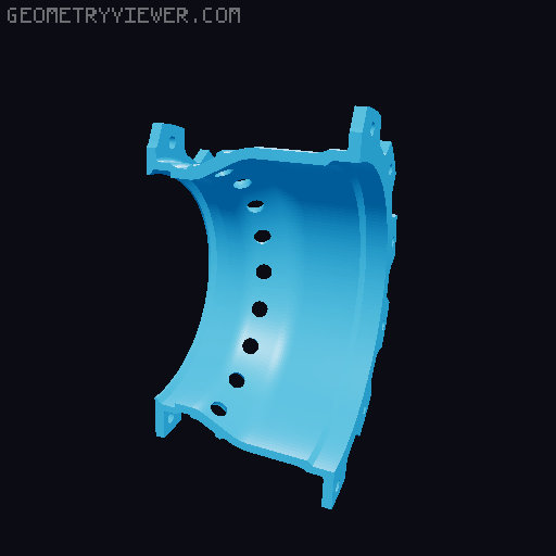3D Printable Jet Engine 3D model thumbnail
