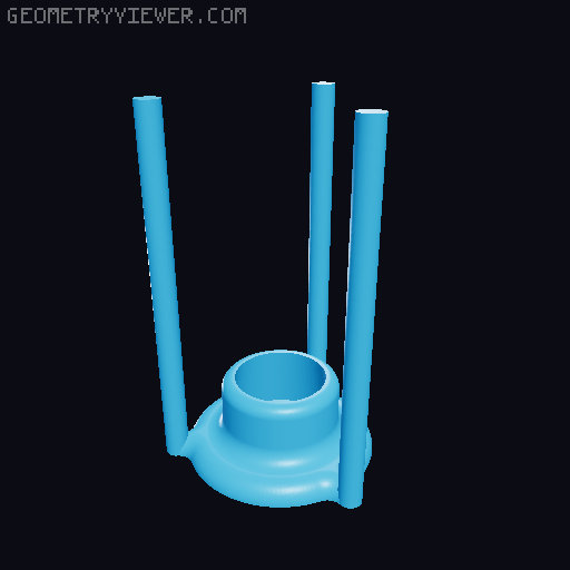 Botanical Portal (less friction, easier print) 3D model thumbnail