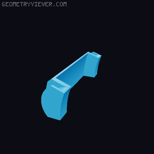 Painters Tape / Masking Tape Tear helper 3D model thumbnail