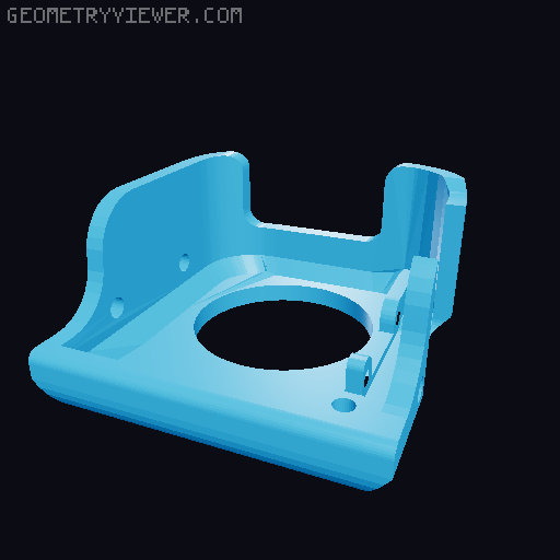 CR-200B C.R.I.P Compact oRbIter adaPter with 4010 Dual fan mount Toolhead  3D model thumbnail