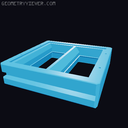 Adapter for Large CORE One HEPA & Charcoal Filter 3D model thumbnail