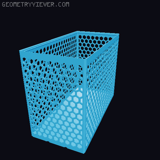 Gridfinity Hex Bins all sizes 3D model thumbnail