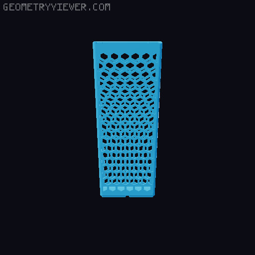 Gridfinity Hex Bins all sizes 3D model thumbnail