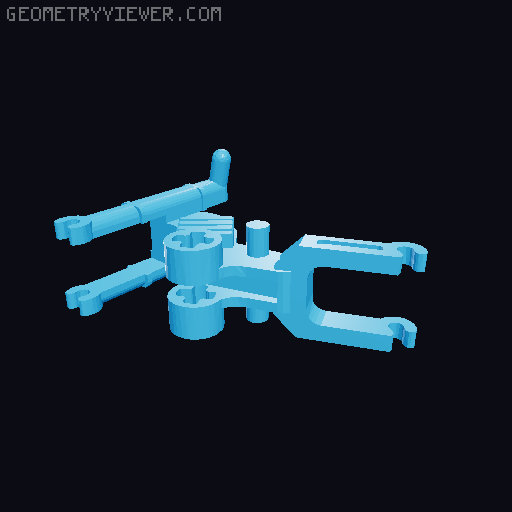 Lego compatible dirt bike 3D model thumbnail