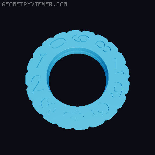 Daily Water Intake Tracker 3D model thumbnail