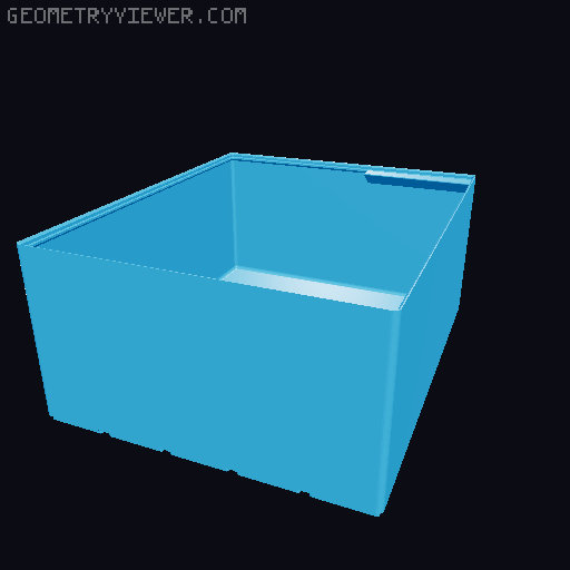 Gridfinity cups height 16 (116mm) collection 3D model thumbnail
