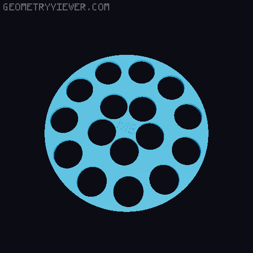 Customizable Hex nut sorter V2 - Metric, Imperial and Machine 3D model thumbnail